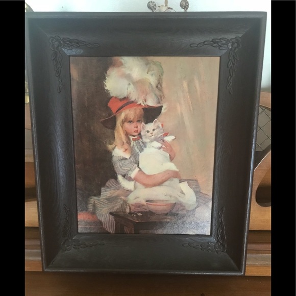 Rare Vintage 1900’s Cherry flower frame picture - Picture 2 of 8